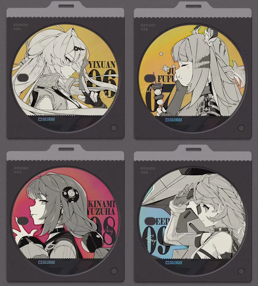 ゼンゼロ公式店】アクリル 万年カレンダー 第2弾 リフィルのみ 68元