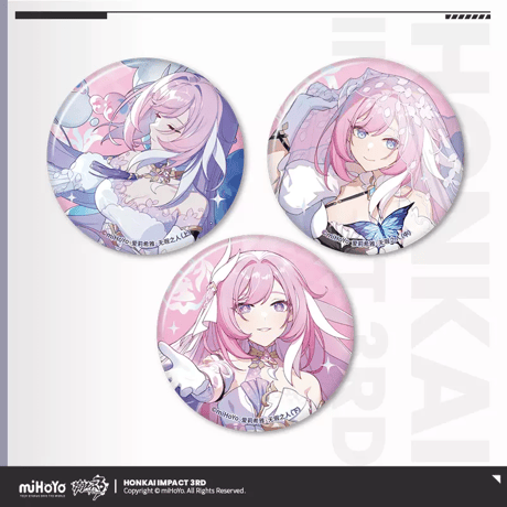 【崩壊3rd公式店】聖痕 缶バッジ 3個組 24元