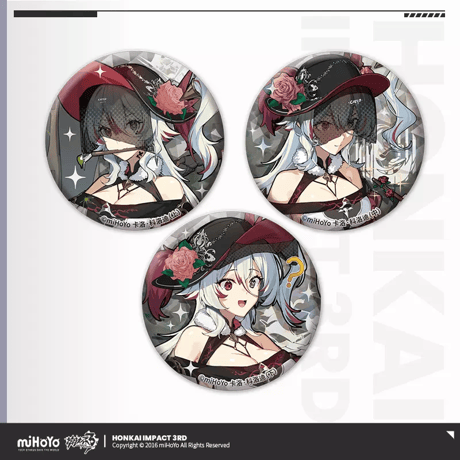 【崩壊3rd公式店】聖痕 缶バッジ 3個組 24元