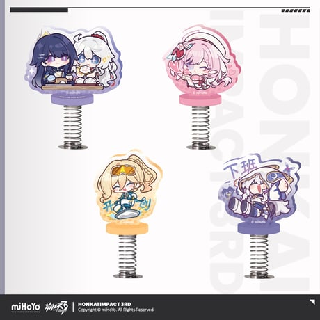 【崩壊3rd公式店】HONKAI MEME  バネ アクリルスタンド 28元