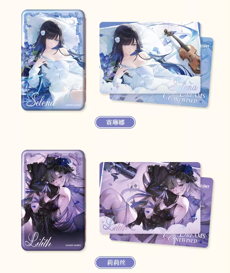 KURO GAMES旗艦店】パニグレ 6周年 共夢時分 缶バッジ & カード 全8