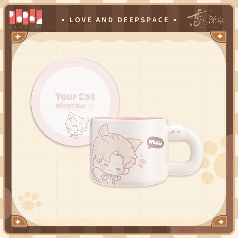 恋と深空】2508 猫很想你 マグカップ 79元 （予約220日以内発送