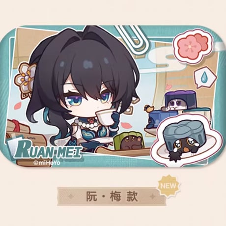 【崩スタ公式店】パム留影簿 缶バッジ A 15元 （予約200日以内発送）