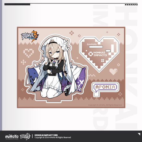 【崩壊3rd公式店】ちびっこ英傑 アクリルスタンド 28元