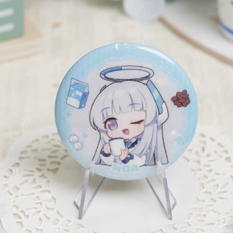 ブルアカ公式店】2505 キヴォトス 美食知音 ちびキャラ 缶バッジ 単品