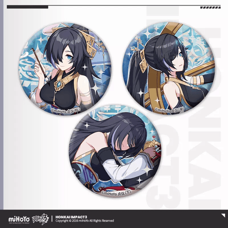 【崩壊3rd公式店】聖痕 缶バッジ 3個組 24元
