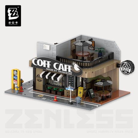 【ゼンゼロ公式店】六分街 ジオラマ 組み立てブロック キット ＋ 拡張道路 329元 （船便発送）