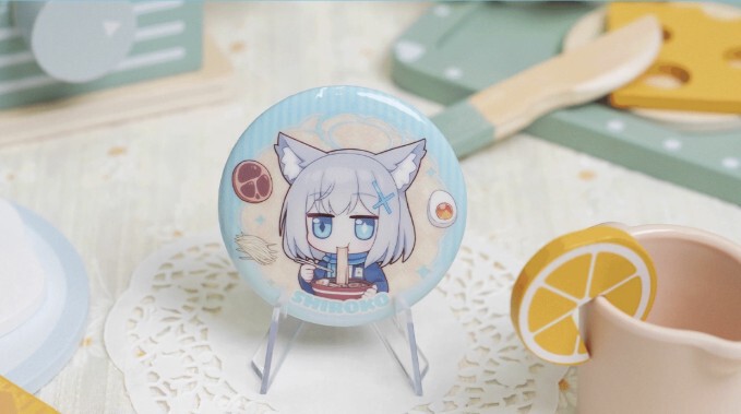 ブルアカ公式店】2505 キヴォトス 美食知音 ちびキャラ 缶バッジ 単品