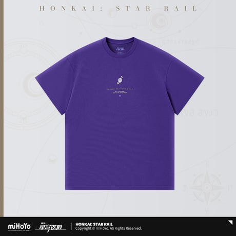【崩スタ公式店】ロビン Tシャツ パープル 普通丈 129元 （予約11下発送）