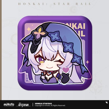 【崩スタ公式店】パム展覧会 スクエア 缶バッジ B 15元