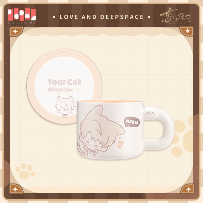恋と深空】2508 猫很想你 マグカップ 79元 （予約220日以内発送