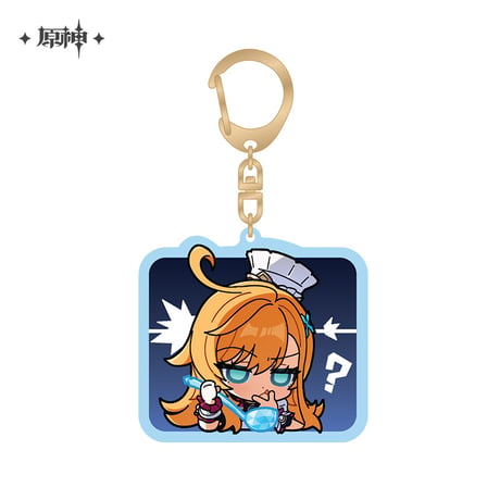 【原神公式店】フォンテーヌ ちびキャラ キーホルダー 28元