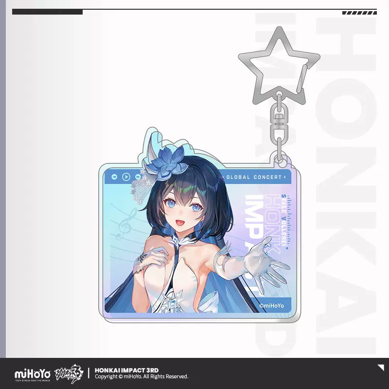 崩壊3rd アクリル キーホルダー ゼーレ 崩壊3rd 共此明月 ゼーレ グリッターキーホルダー｜HAKUTEA