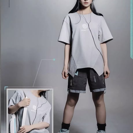 【崩スタ公式店】ホタル Tシャツ 灰色 149元 （予約10上発送）