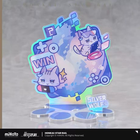 【崩スタ公式店】銀狼 ちびっこ 猫猫 フィギュア 50元 （予約11下発送）