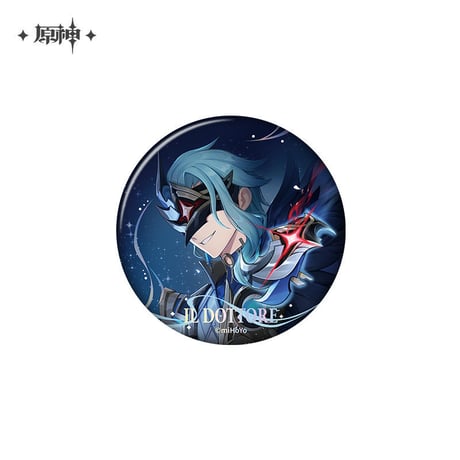 【原神公式店】如果在冬夜，一個旅人 缶バッジ 18元 （予約7上発送）