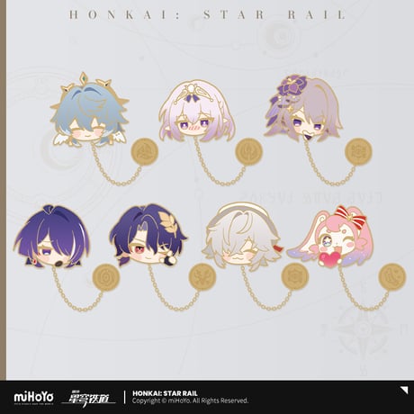 【崩スタ公式店】 パム展覧会 ちびキャラ ピンバッジ 38元