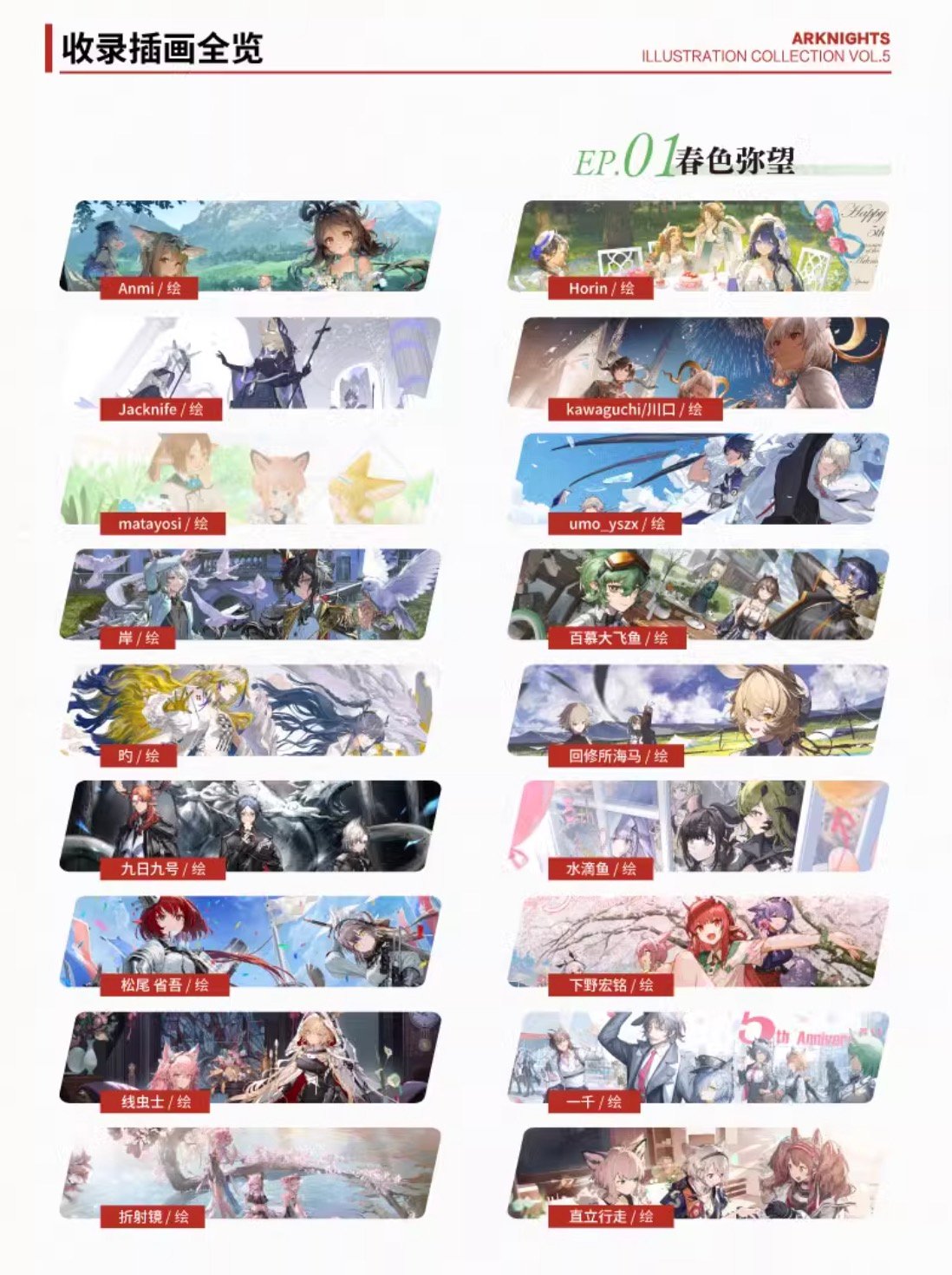 明日方舟 周年記念画集5冊セット 明日方舟公式店】記念挿絵集 Vol.5 88元 | ちゃぱん