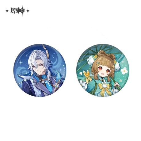【原神公式店】テイワット ファッション 缶バッジ 12元