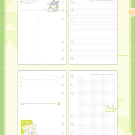 【明日方舟公式店】紅山森林動物園 コラボ システム手帳 59元 （予約170日以内発送）