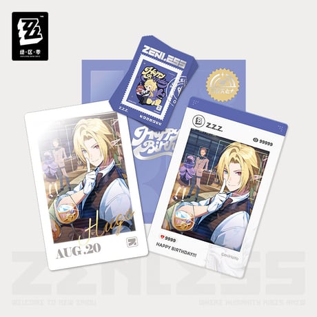 【ゼンゼロ公式店】HB2U 誕生日記念 カードセット 第8弾 28元 （予約2027年1下発送）