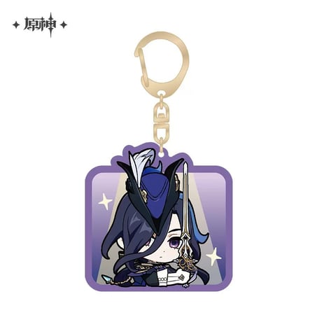 【原神公式店】フォンテーヌ ちびキャラ キーホルダー 28元