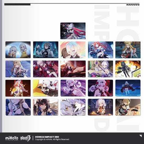 【崩壊3rd公式店】CG レンチキュラー カード 12元
