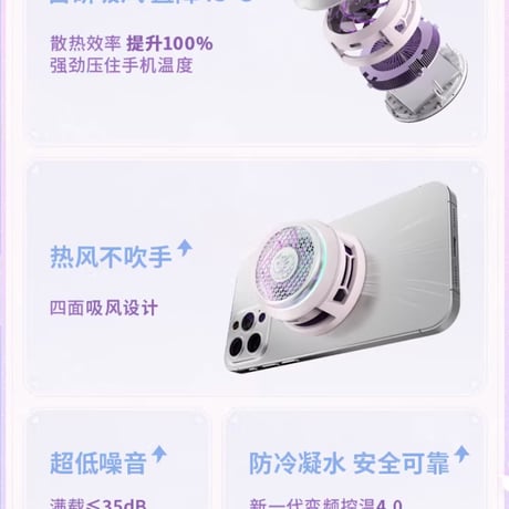 【崩スタ公式店】キュレネ スマホクーラー 299元 （予約200日以内発送）