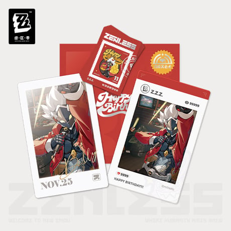 【ゼンゼロ公式店】HB2U 誕生日記念 カードセット 第2弾 28元
