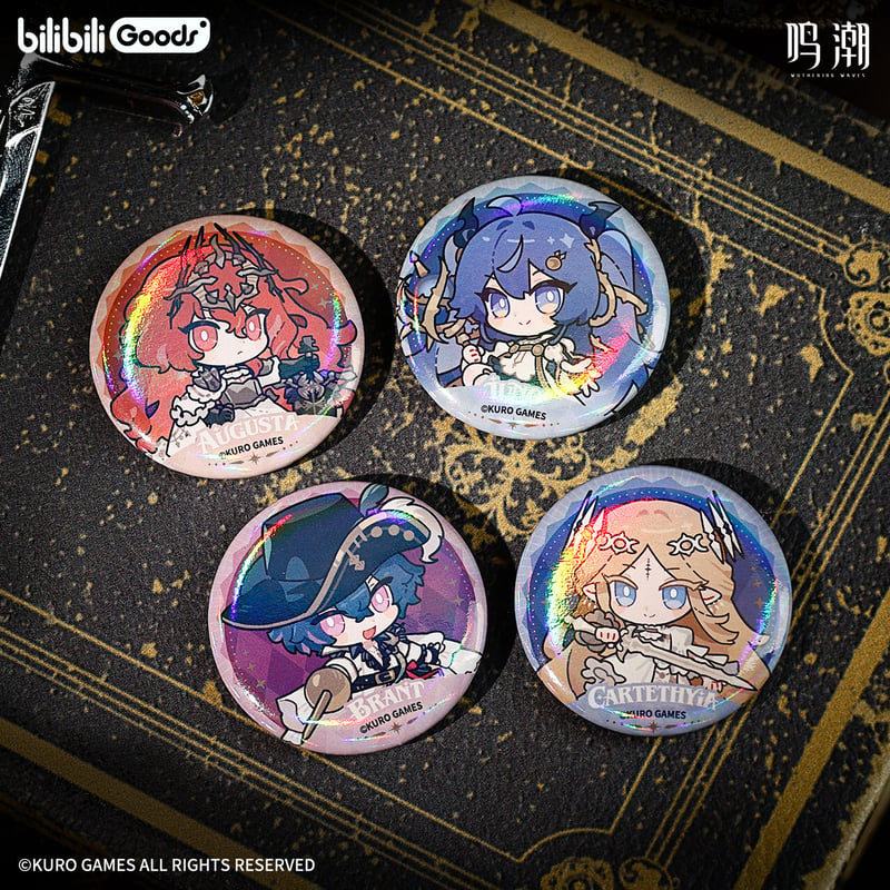 KURO GAMES旗艦店】鳴潮 冠戴之墟 ちびキャラ 缶バッジ セット 29元