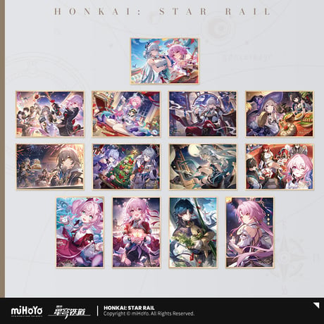 【崩スタ公式店】星海慶賀 PET 色紙 35元