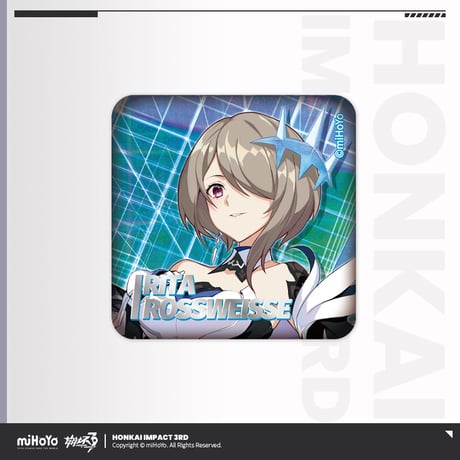 【崩壊3rd公式店】CG ヴァルキリー 角形 缶バッジ 15元 (予約200日以内発送)