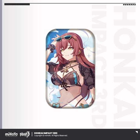 【崩壊3rd公式店】誕生日 スクエア 缶バッジ 15元