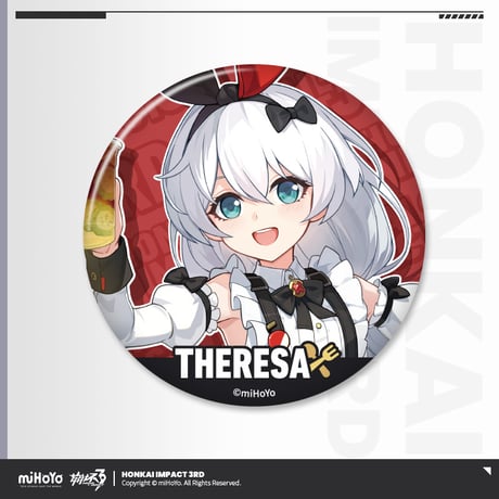 【崩壊3rd公式店】 美味上艦 等身 缶バッジ 15元