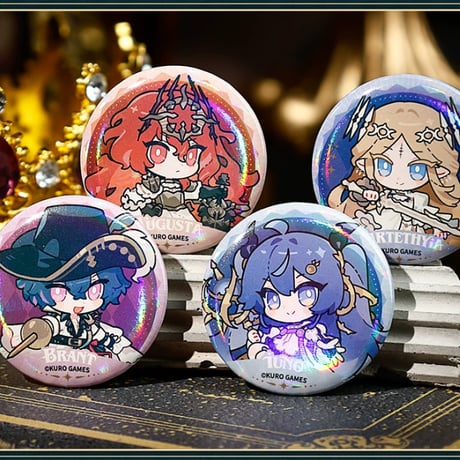 【KURO GAMES旗艦店】鳴潮 冠戴之墟 ちびキャラ 缶バッジ セット 29元 (予約10下発送)