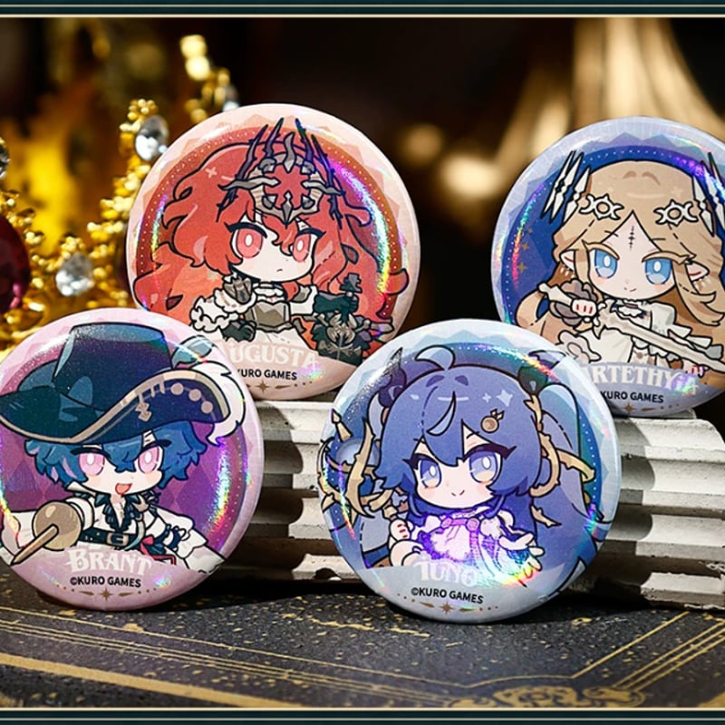 KURO GAMES旗艦店】鳴潮 冠戴之墟 ちびキャラ 缶バッジ セット 29元