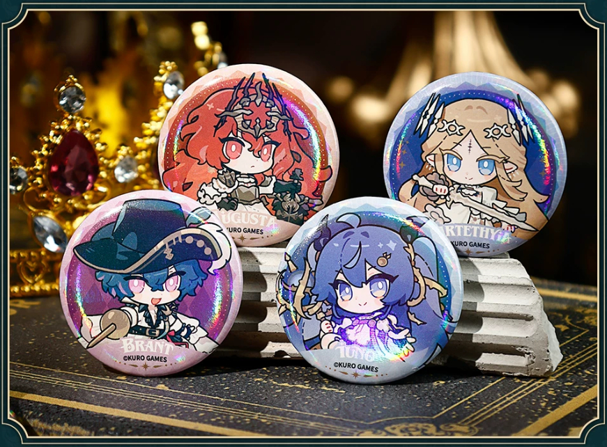 KURO GAMES旗艦店】鳴潮 冠戴之墟 ちびキャラ 缶バッジ セット 29元
