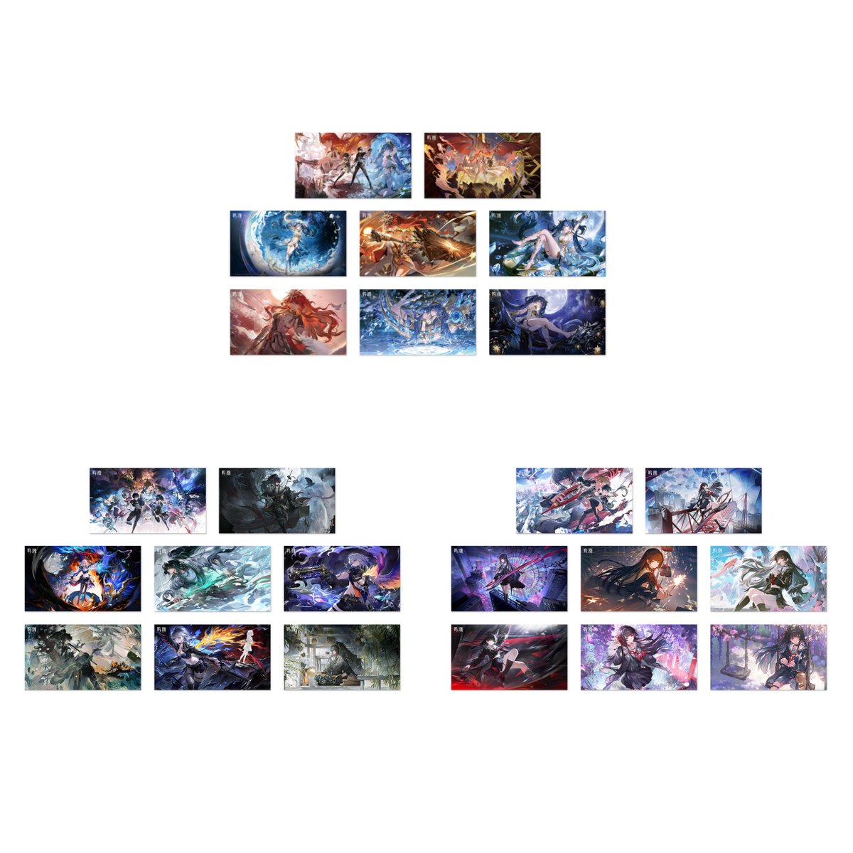 KURO GAMES旗艦店】鳴潮 2601 共鳴者 挿絵 ポストカードセット 20元