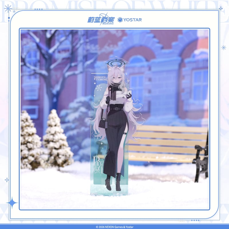 【雪柳出品】アクリルスタンド ブルアカ公式店】落雪之約 等身 アクリルスタンド 60元 （予約150日