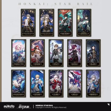 【崩スタ公式店】1周年記念 コレクションカード 単品 A 10元