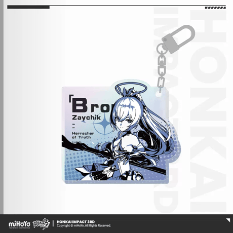 【崩壊3rd公式店】御三家 律者 線画 キーホルダー 28元