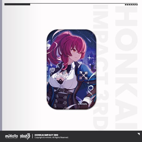 【崩壊3rd公式店】誕生日 スクエア 缶バッジ 15元