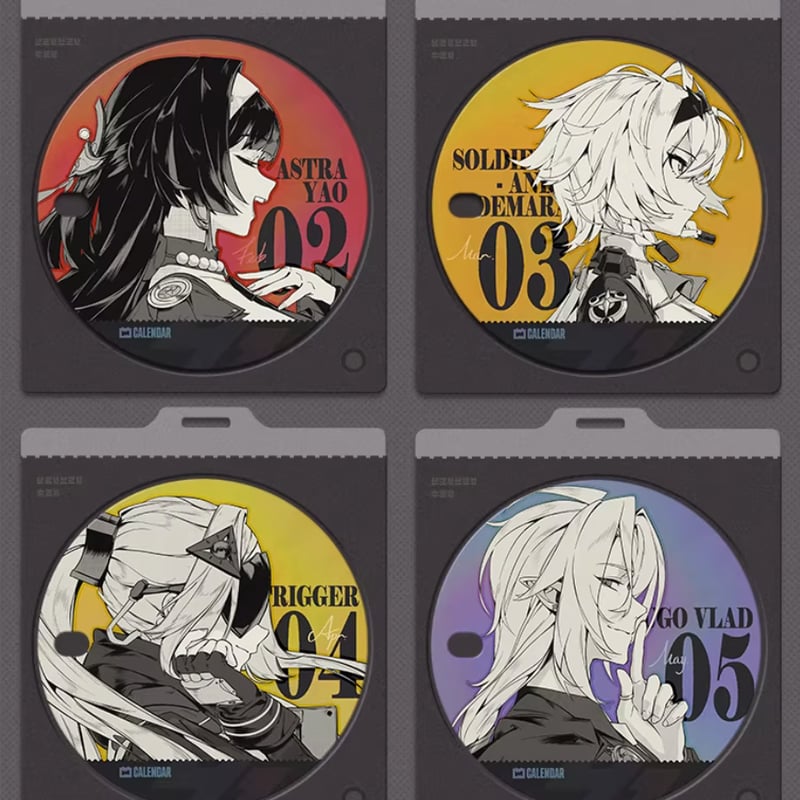 ゼンゼロ公式店】アクリル 万年カレンダー 第2弾 リフィルのみ 68元