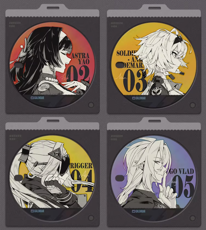 ゼンゼロ公式店】アクリル 万年カレンダー 第2弾 リフィルのみ 68元