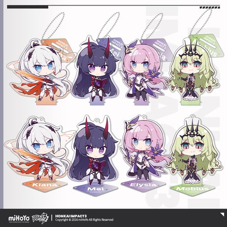 【崩壊3rd公式店】ちびキャラ 2way アクリルチャーム 28元