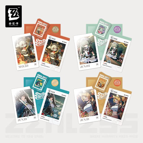 【ゼンゼロ公式店】HB2U 誕生日記念 カードセット 第5弾 28元  （予約8下発送）