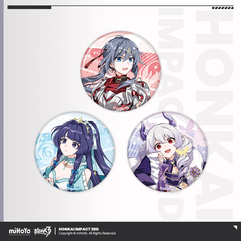 崩壊3rd公式店】 戦乙女 復刻 缶バッジ セット 45元 (予約200日以内