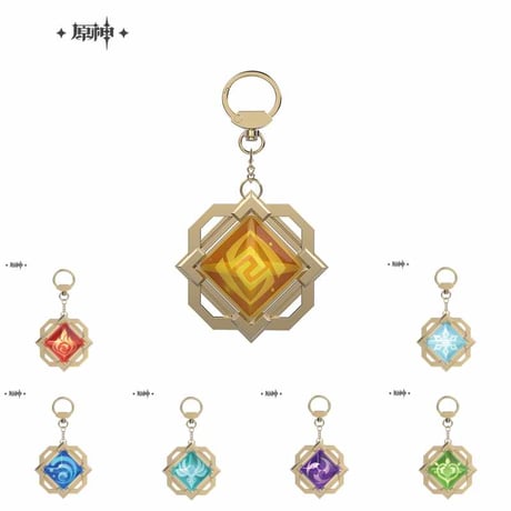 【原神公式店】神の目 キーホルダー 璃月 65元