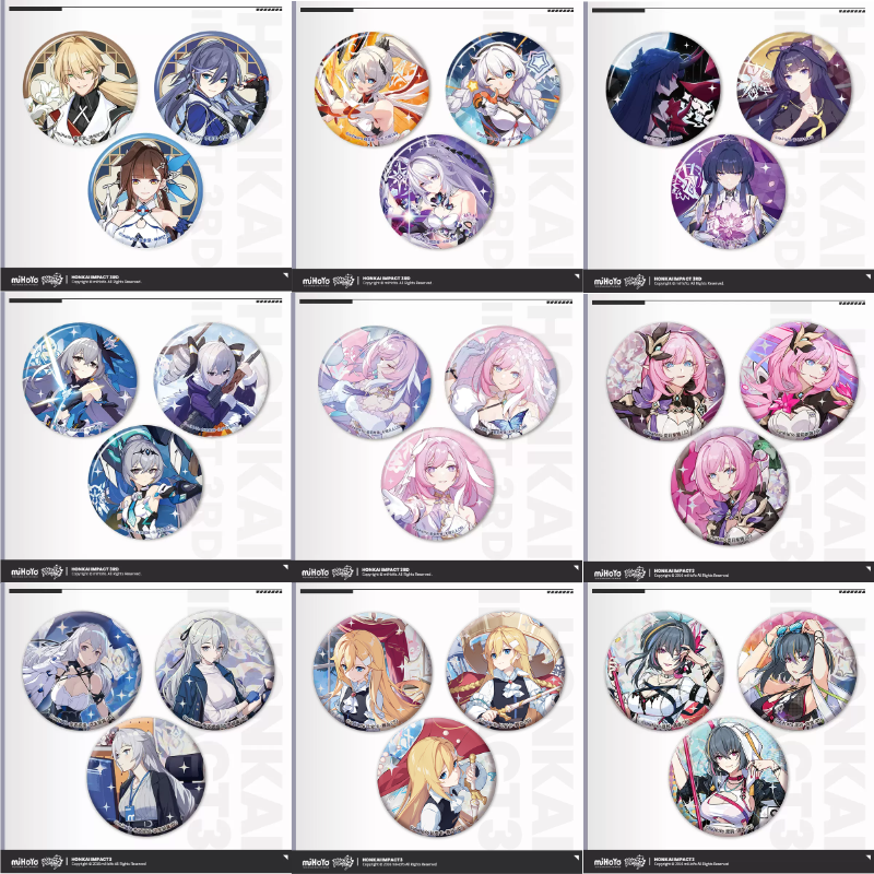 崩壊3rd公式店】聖痕 缶バッジ 3個組 24元 | ちゃぱん