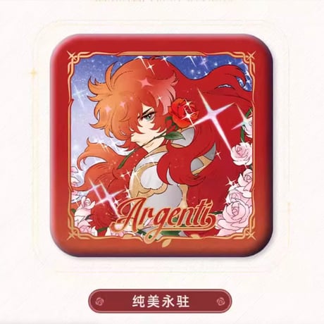 【崩スタ公式店】アルジェンティ スクエアバッジ 15元